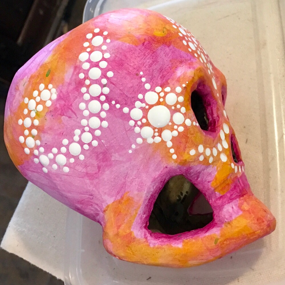 Pink skull