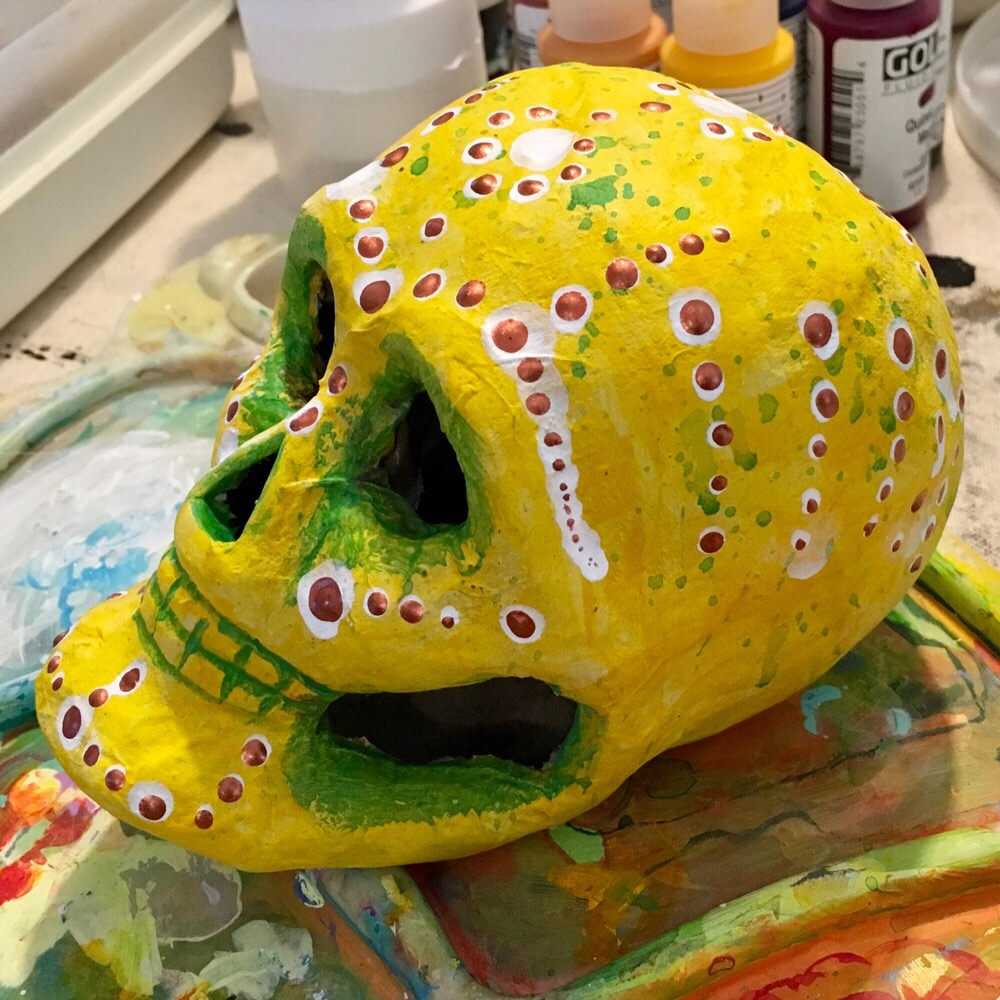 Yellow skull